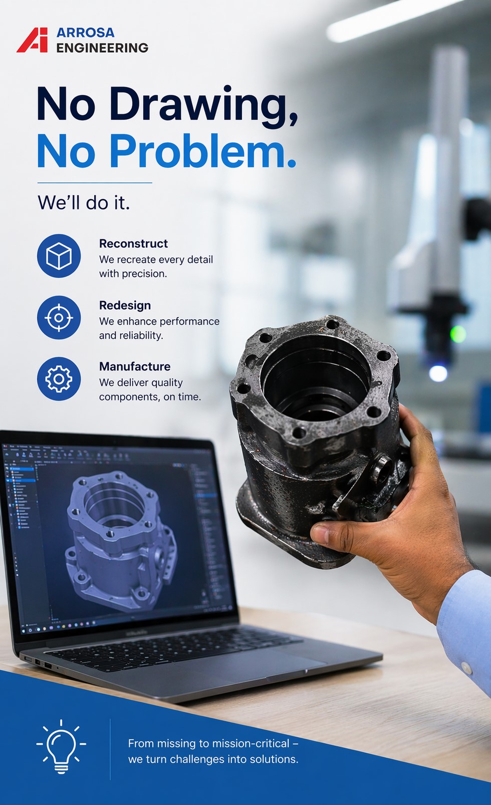 Industrial component measurement and validation